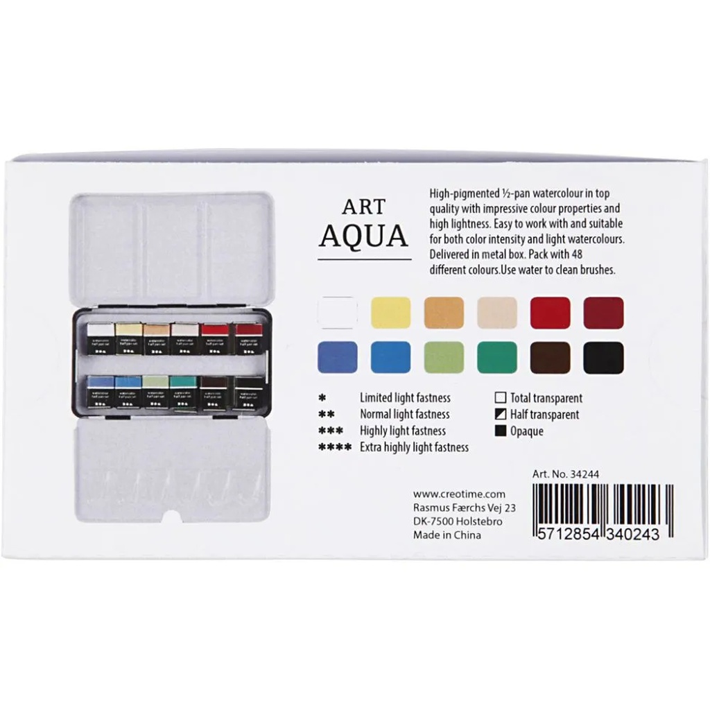 Art Aqua Watercolour Paints