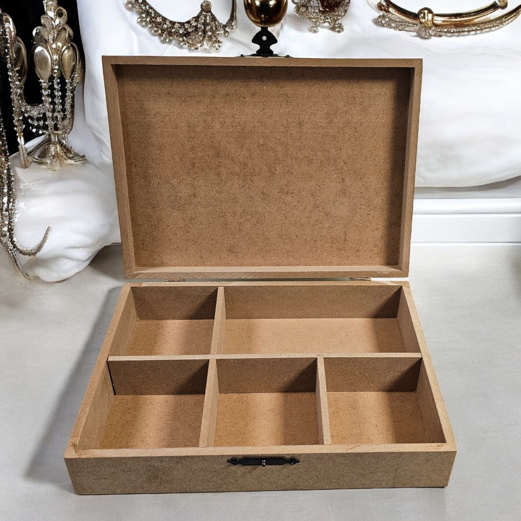 MDF Rectangular Jewellery Box 33.5x24.5x8cm