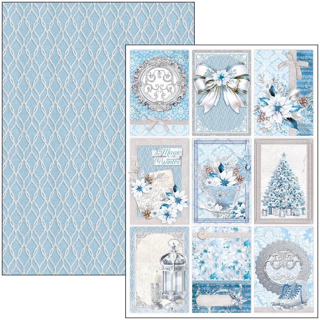 Elegance of Blue  Creative Pad A4 9/Pkg