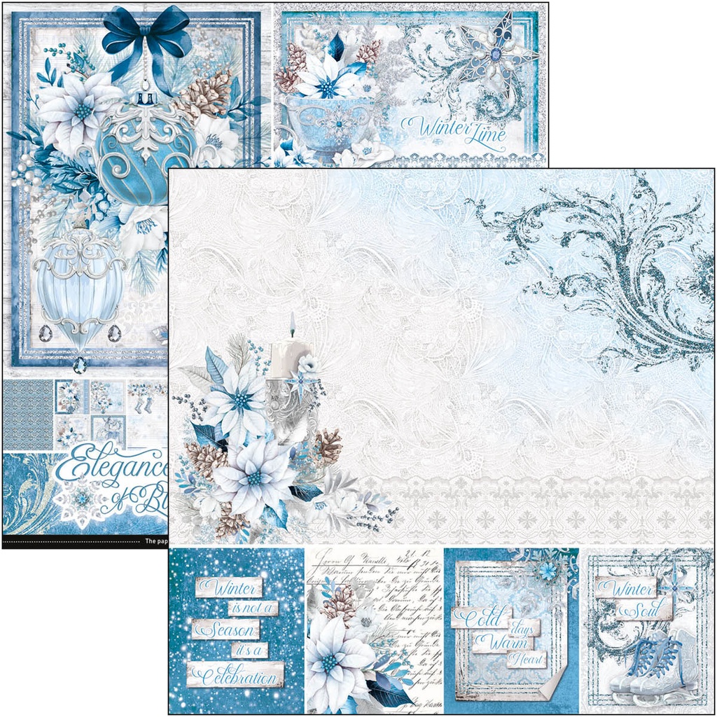 Elegance of Blue  Pad 8"x8" 12/Pkg