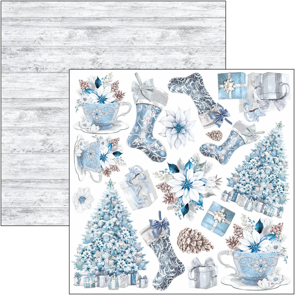 Elegance of Blue  Fussy Cut Pad 6"x6" 24/Pkg