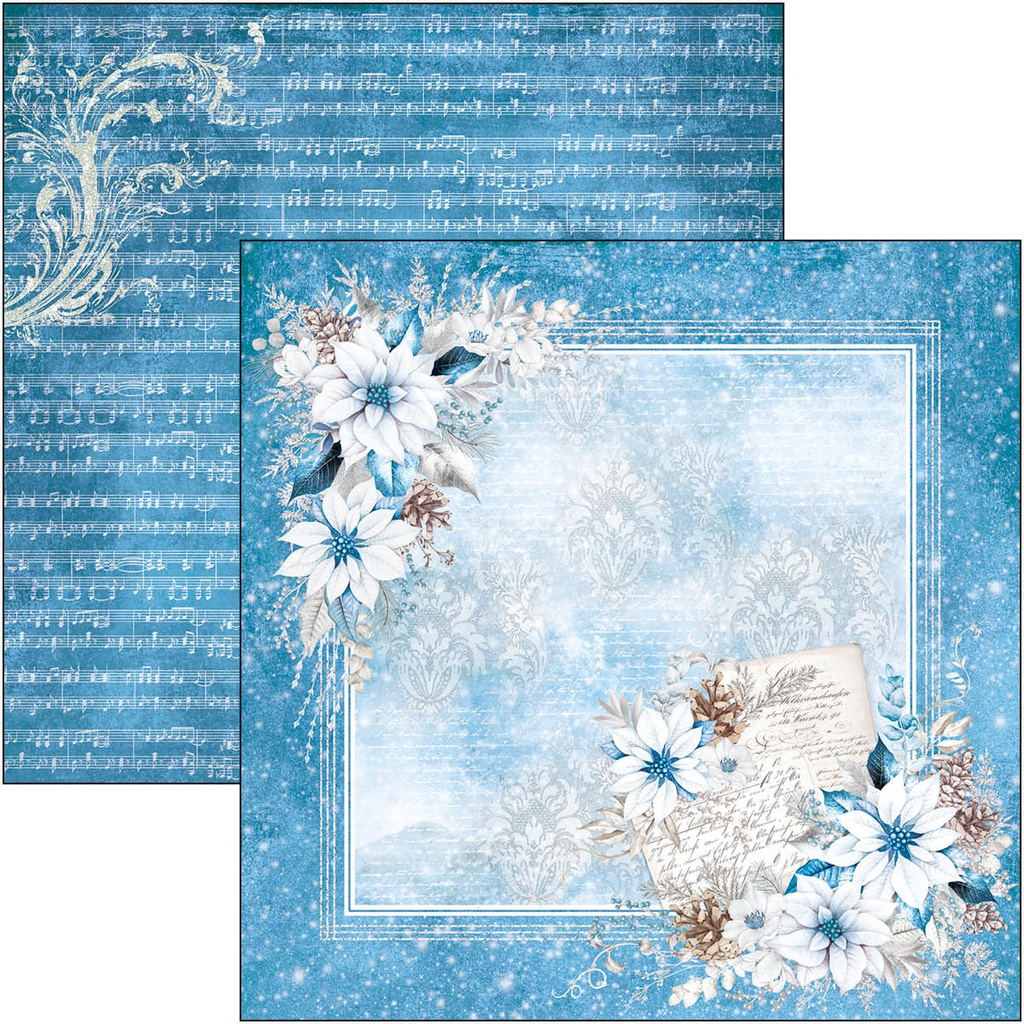 Elegance of Blue  Patterns Pad 12"x12" 8/Pkg