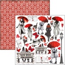 Paris Je t’aime  Patterns Pad 12"x12" 8/Pkg