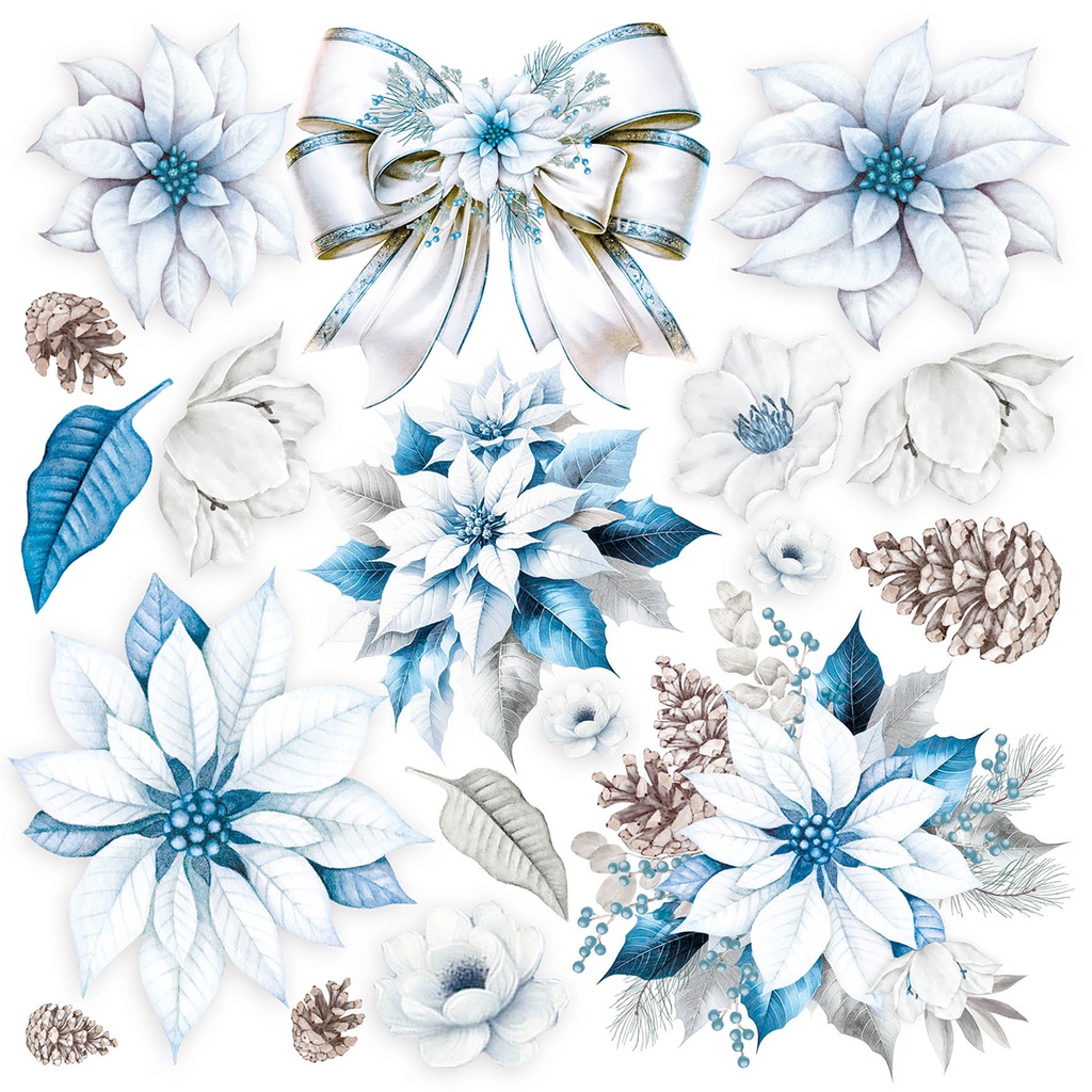 Vellum Elegance of Blue
  Fussy Cut 6"x6" 6/Pkg