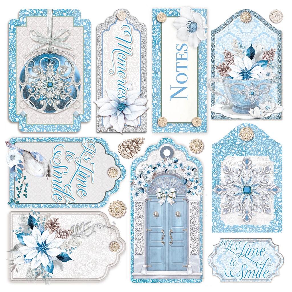 Vellum Elegance of Blue
  Fussy Cut 6"x6" 6/Pkg