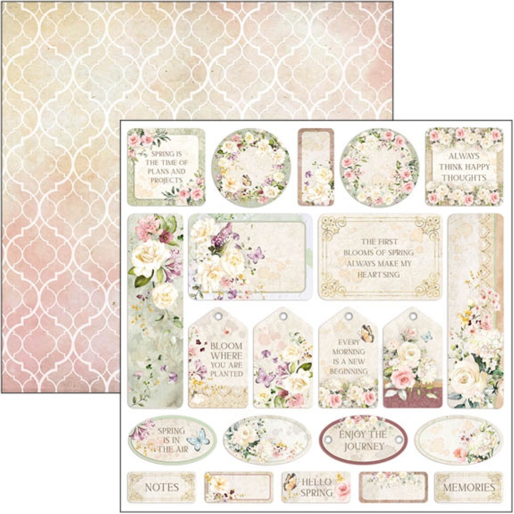 Ciao Bella Blooming 12" x 12" Patterns Pad