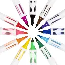 COLOUR SKETCH MARKERS - 12 PACK - 1+2-5MM