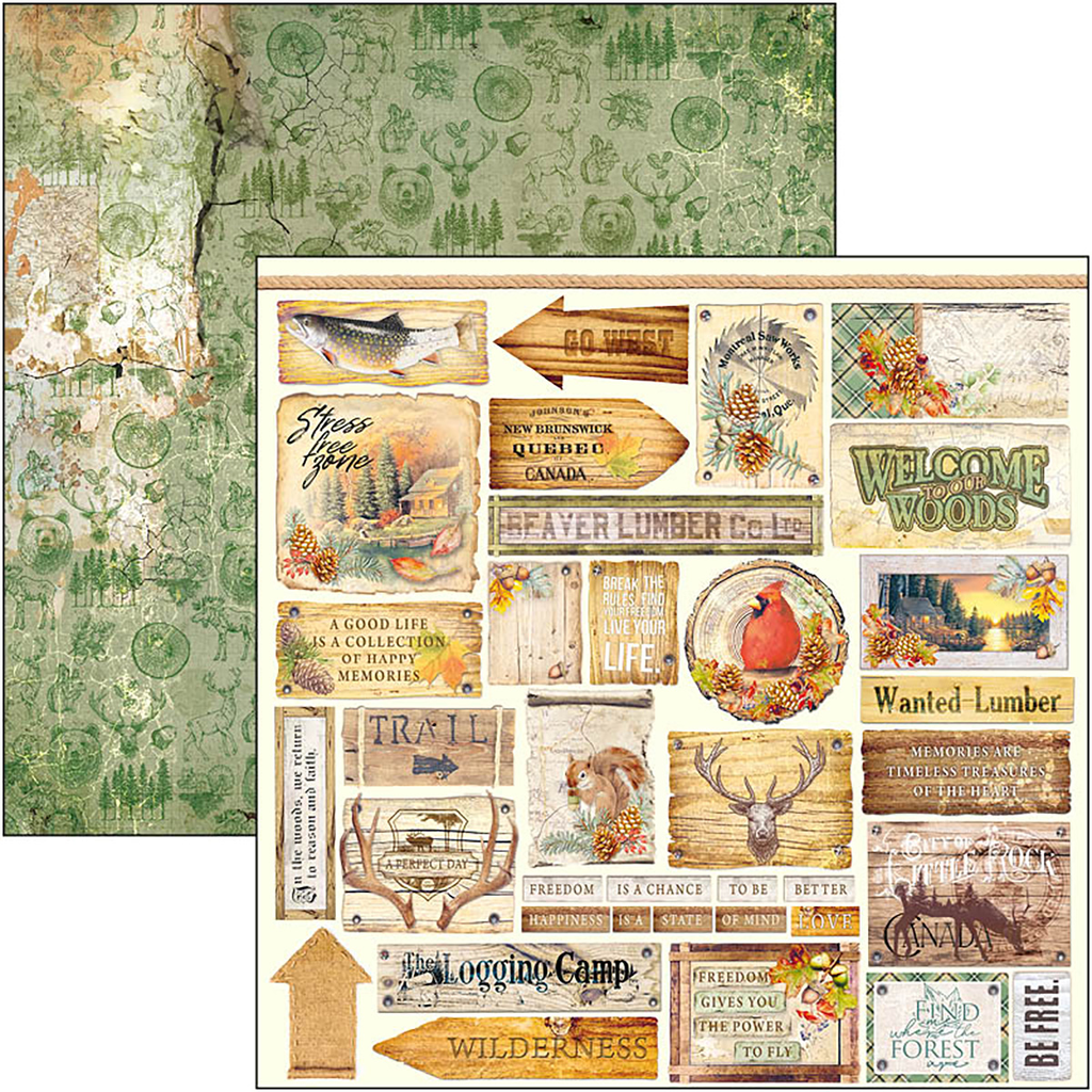 Into the Wild Paper Pad 12"x12" 12/Pkg