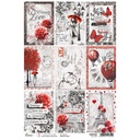 Ciao Bella Paris Je t'aime A4 Rice Papers - 5 Designs, 5 Sheets - Set 1