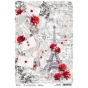 Ciao Bella Paris Je t'aime A4 Rice Papers - 5 Designs, 5 Sheets - Set 1