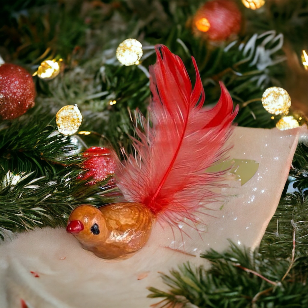 Christmas tree bird for feathers (carton of 12)