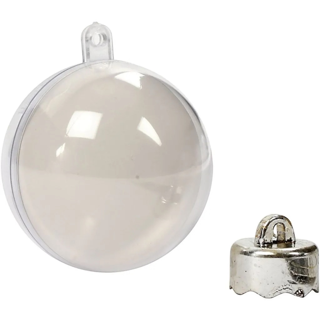 2 part Plastic Bauble - 13.6cm