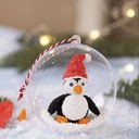 2 part Plastic Bauble - 13.6cm