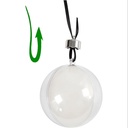 2 part Plastic Bauble - 6cm 8 pack