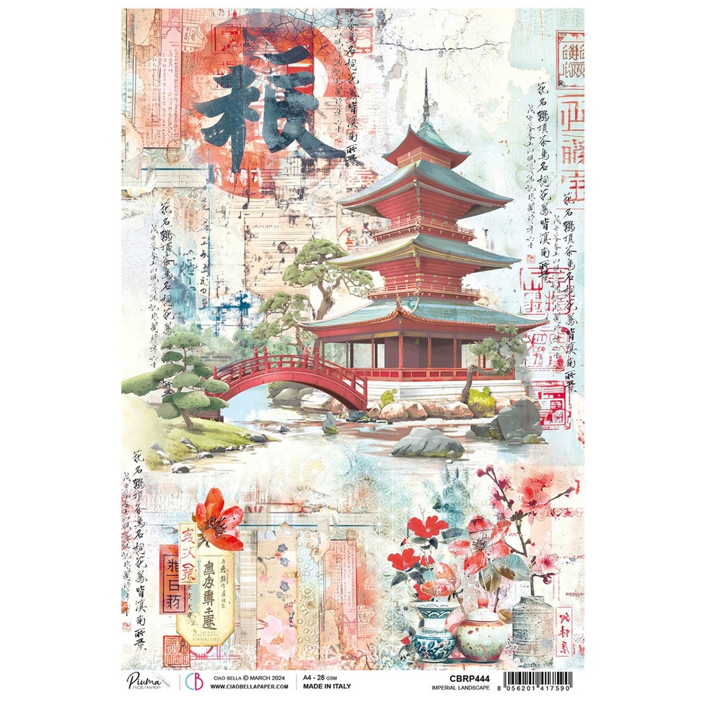 Ciao Bella Rice Paper A4 Imperial Landscape (5 sheets)