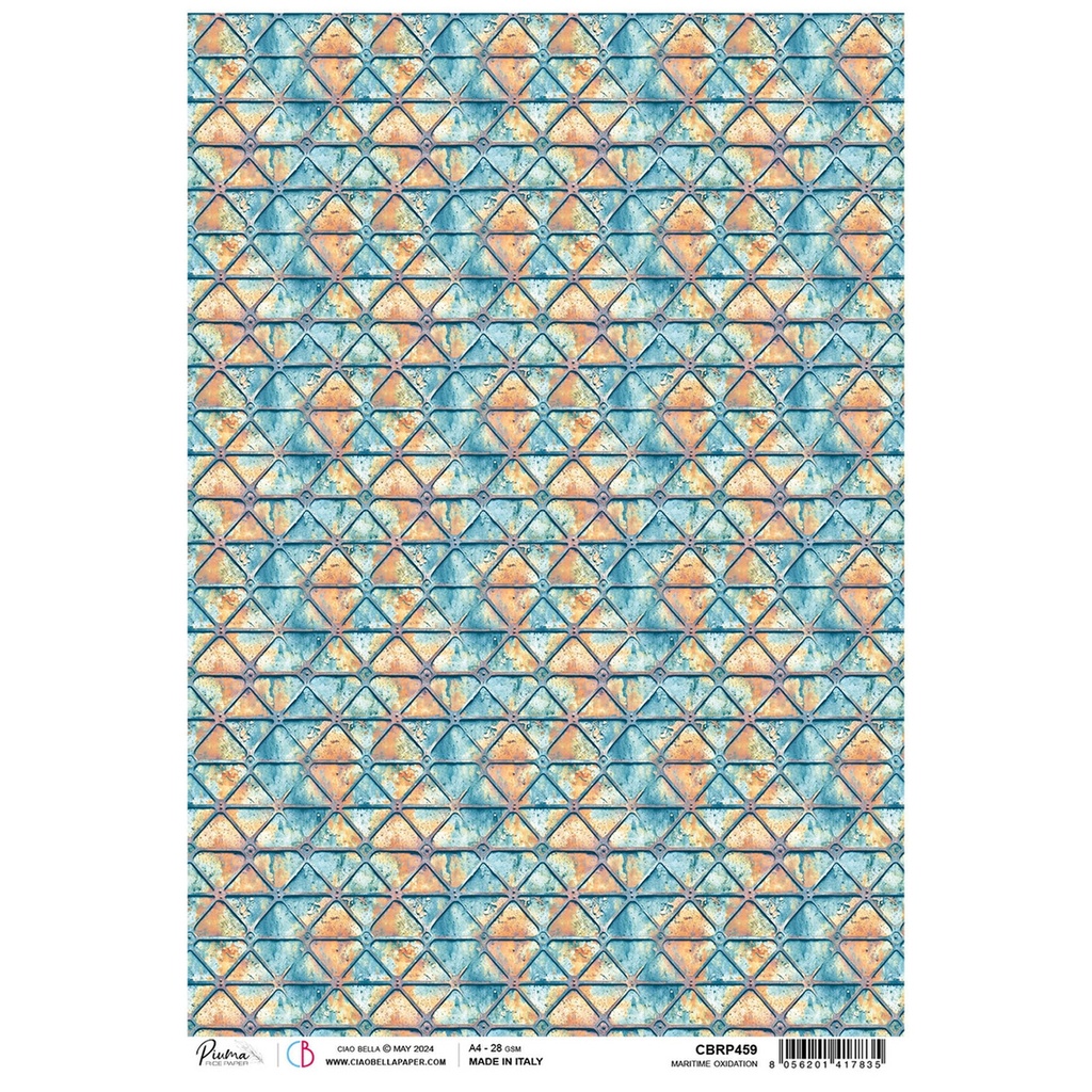 Ciao Bella Rice Paper A4 Maritime Oxidation (5 sheets)