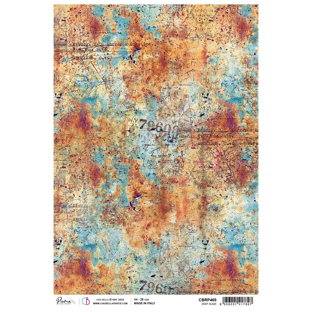 Ciao Bella Rice Paper A4 Deep Glaze (5 sheets)