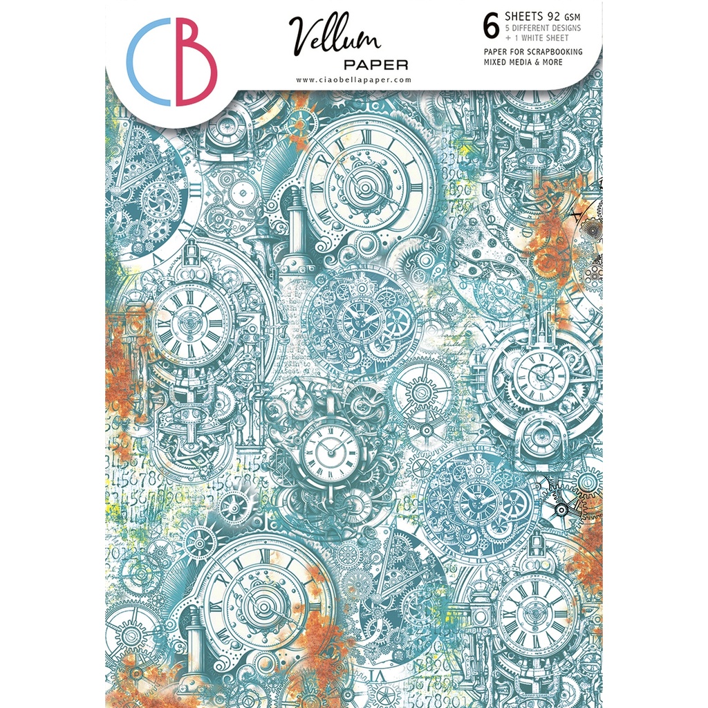 Vellum Coral Reef  Paper Patterns A4 6/Pkg