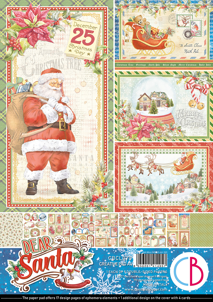 Dear Santa Creative Pad A4 9/Pkg 