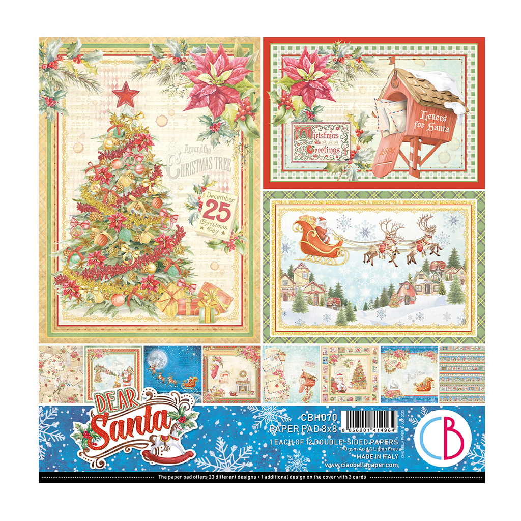 Dear Santa Paper Pad 8"x8" 12/Pkg 