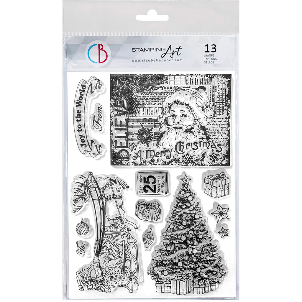 Clear Stamp Set 6"x8" Believe in Christmas 