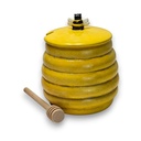 Honey Pot w/lid & Honey Stick (Carton of 6)