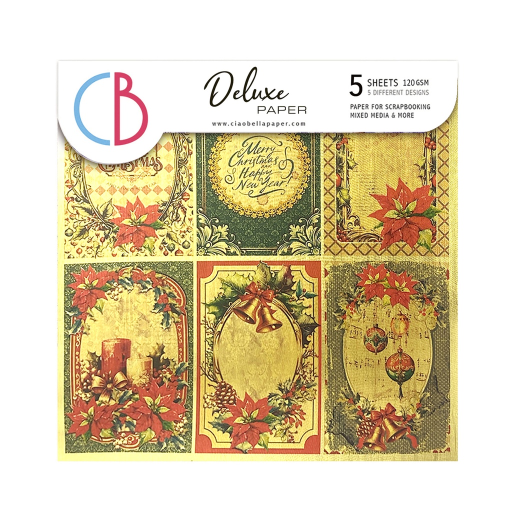 Deluxe The Nutcracker Paper Gold  A4 5/Pkg