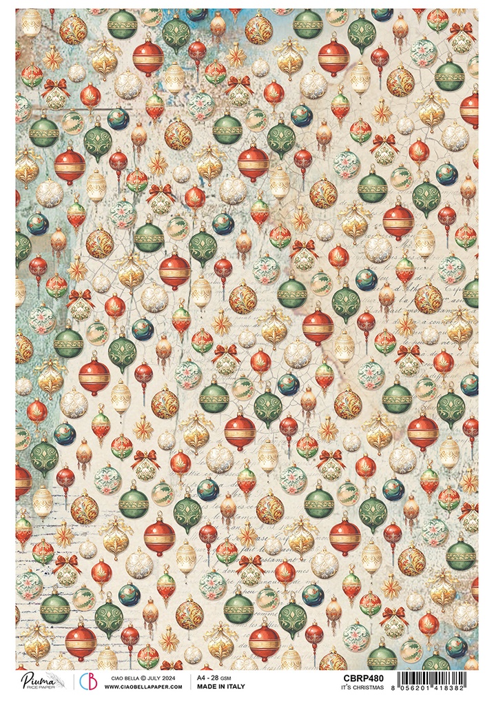 Rice Paper A4 It’s Christmas (5 sheets)