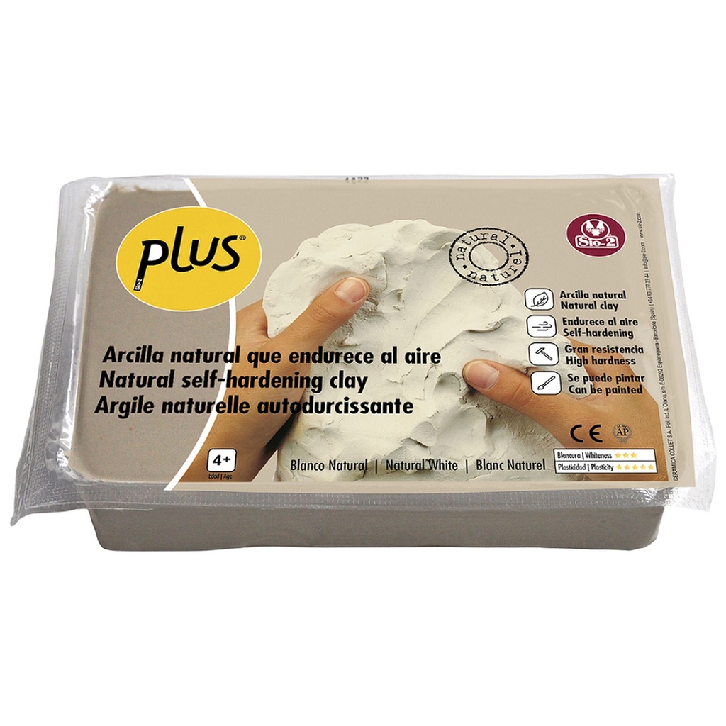 PLUS 1.5kg Natural White Natural Self-hardening Clay