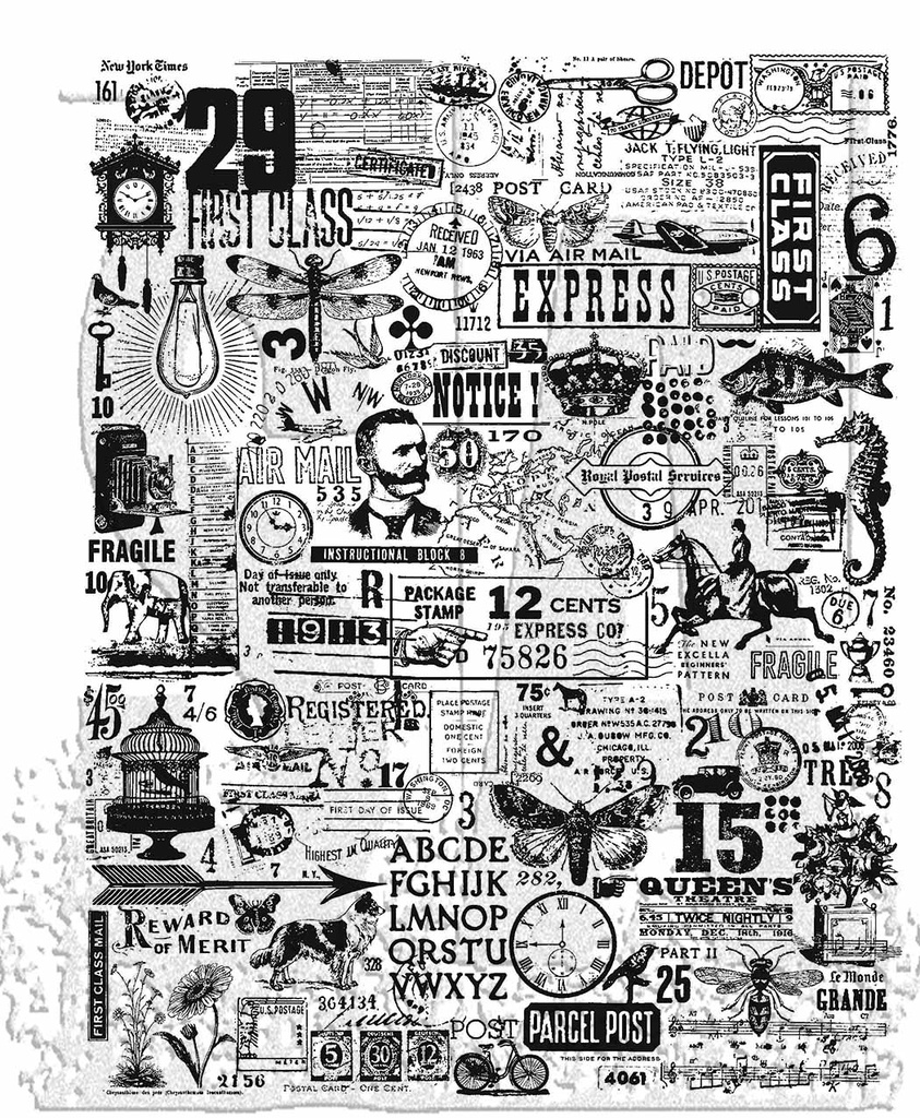 HODGEPODGE Tim Holtz Cling Stamps