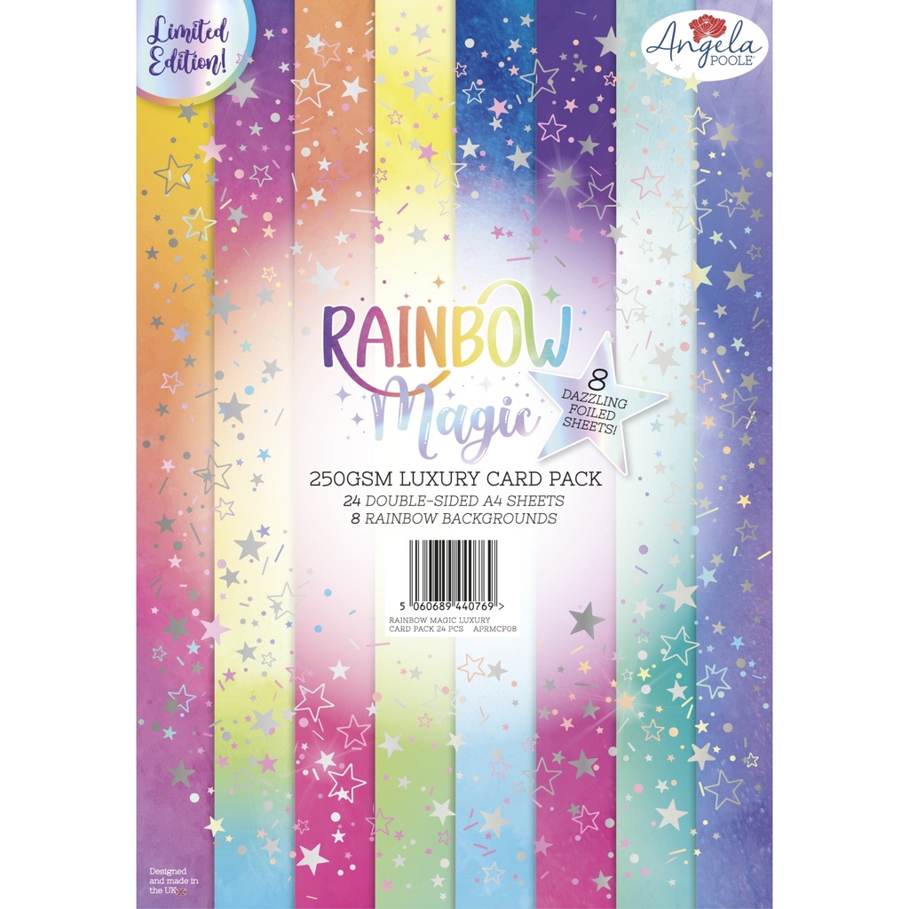 Rainbow Magic Luxury A4 Foiled Card Pack