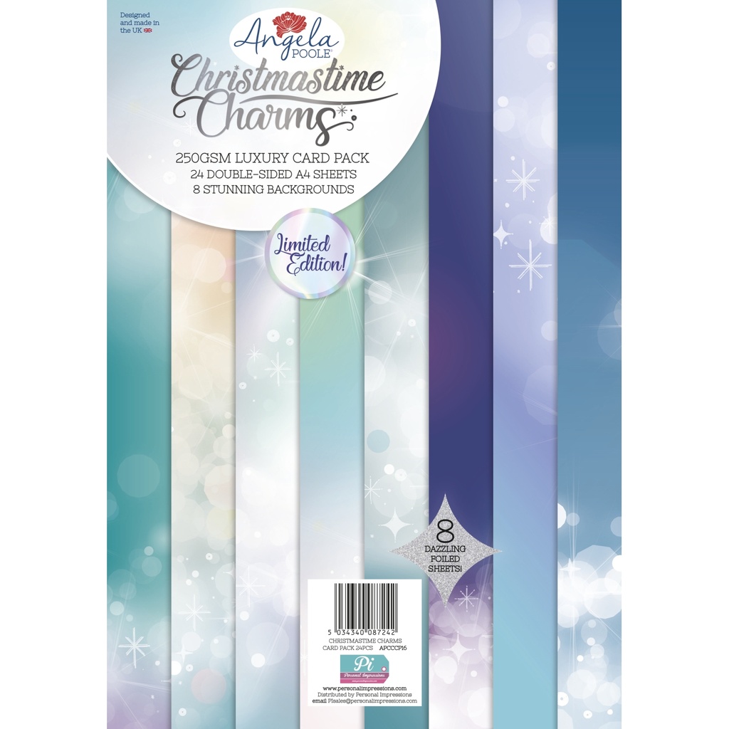 Angela Poole Christmastime Charms Luxury Foiled Card Pack