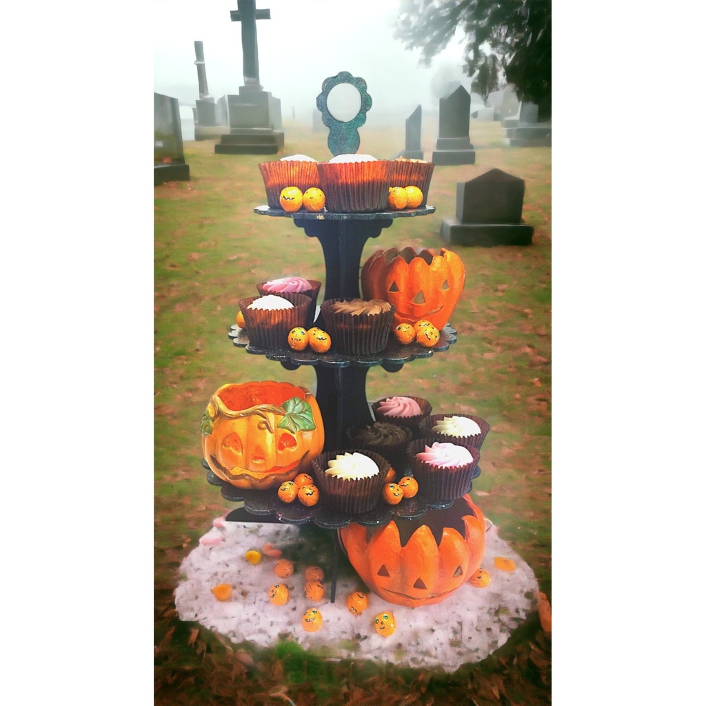 Halloween Cake Stand & Glitterific Kit