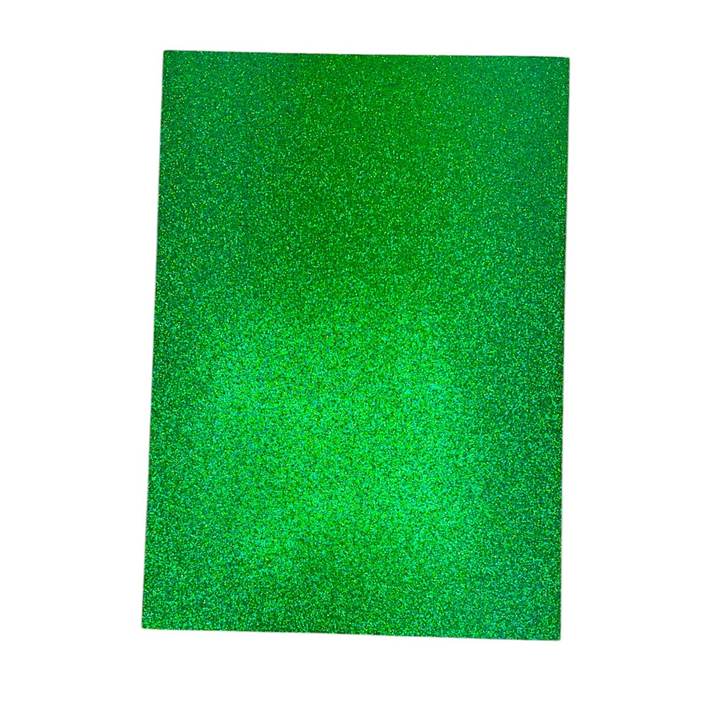 Green A4 Glitter paper - Pack of 10 sheets