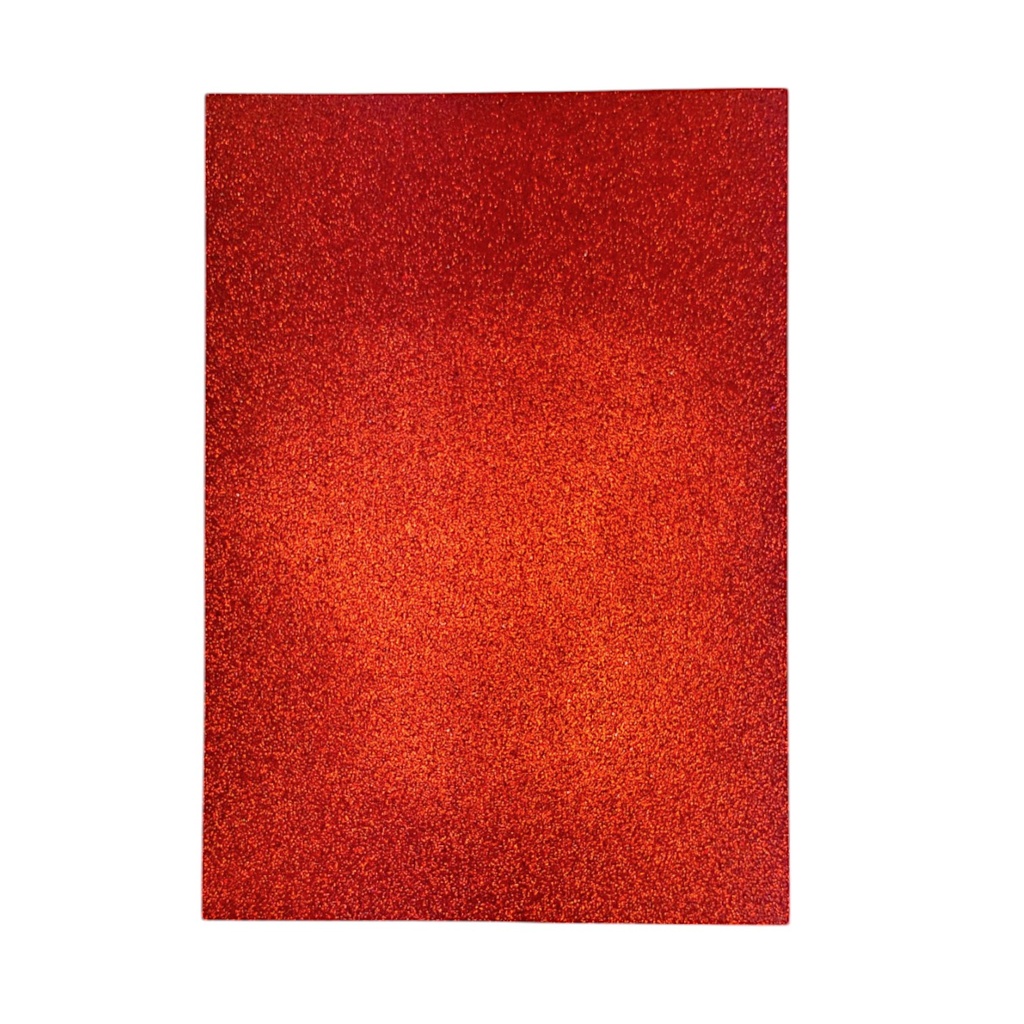 Red A4 Glitter paper - Pack of 10 sheets