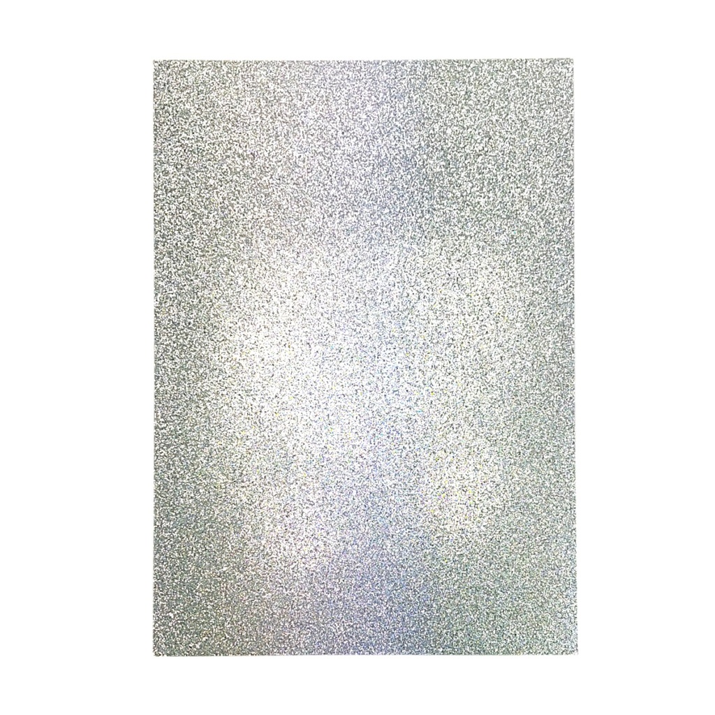 Silver A4 Glitter Card - Pack of 10 sheets