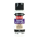 White DecoArt SoSoft Fabric Acrylics 2 oz