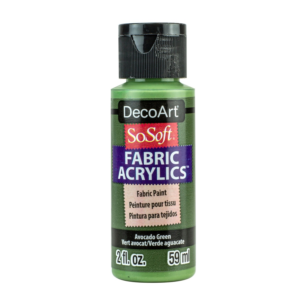 Avocado Green DecoArt SoSoft Fabric Acrylics 2 oz