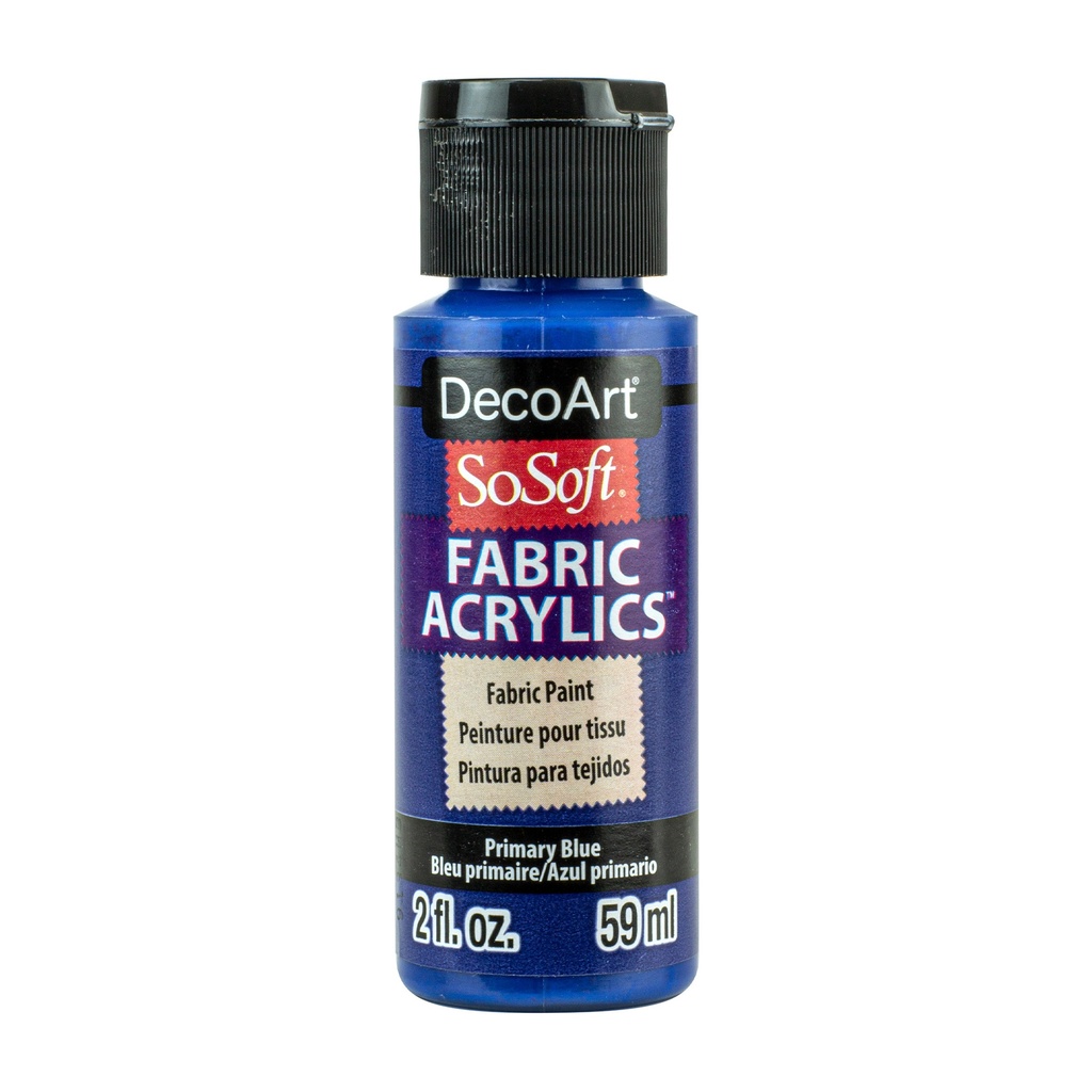 Primary Blue DecoArt SoSoft Fabric Acrylics 2 oz