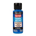 Neon Blue DecoArt SoSoft Fabric Neons 2-oz