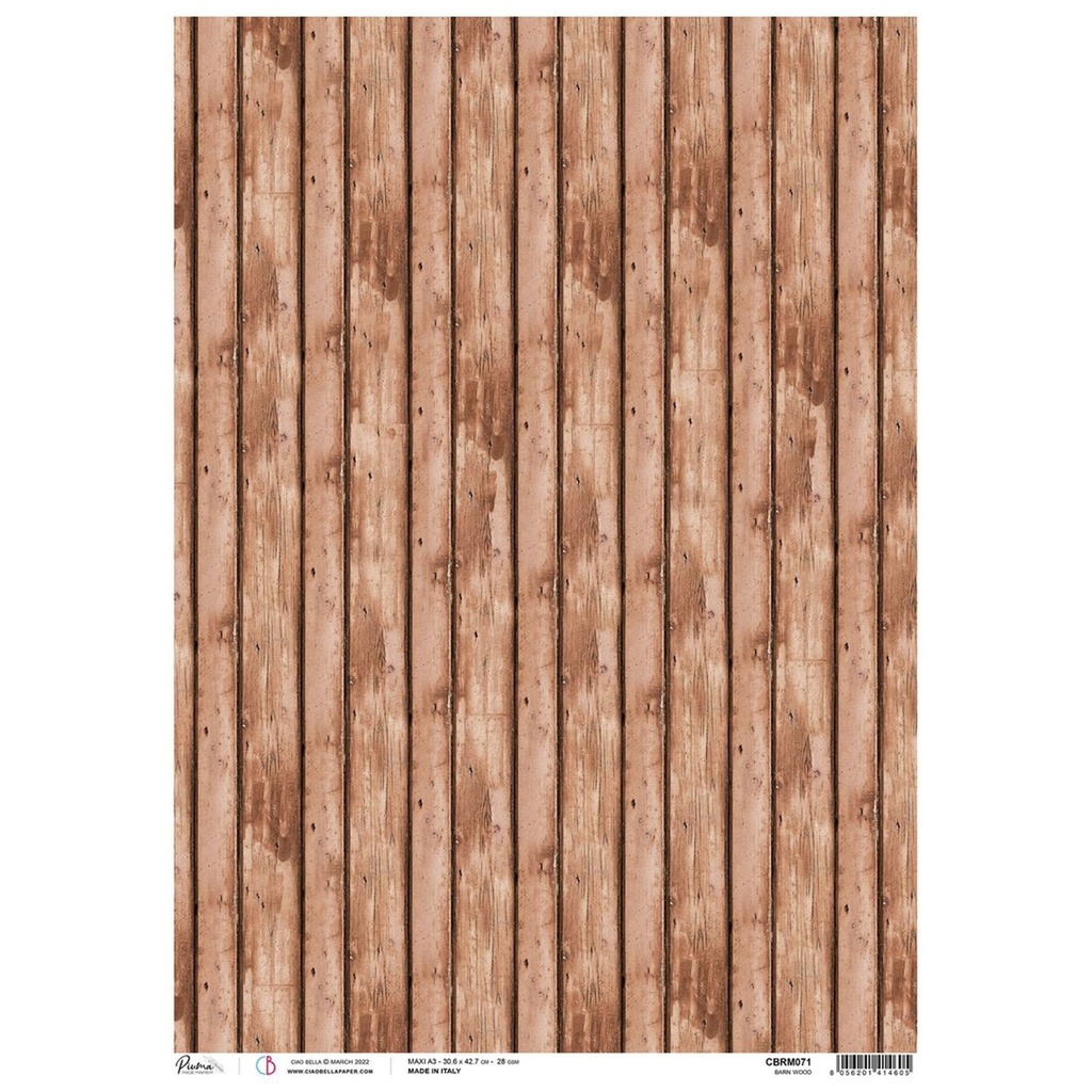 Barn Wood - Ciao Bella Piuma Rice Paper A3 - 3 Pack