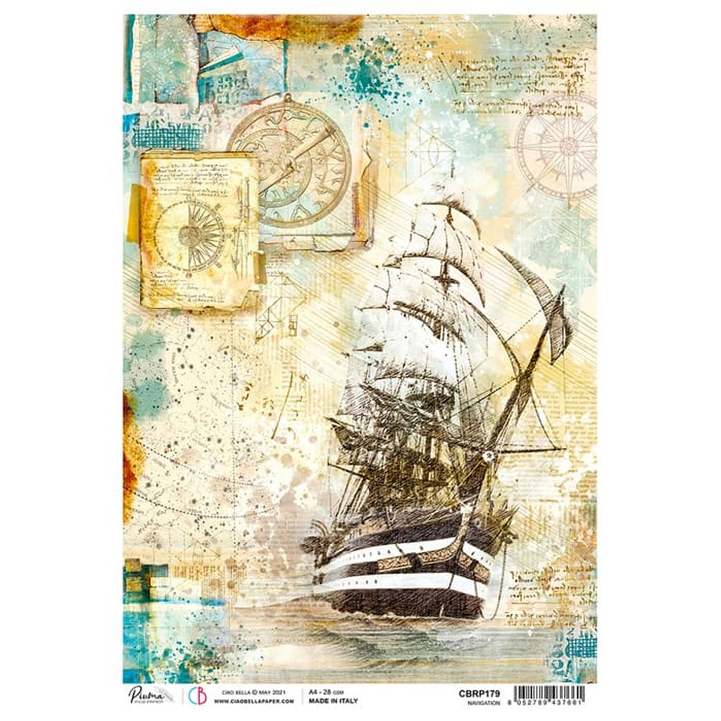 Navigation - Ciao Bella Piuma Rice Paper A4 - 5 Pack