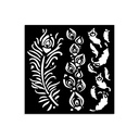 Stamperia - Masquerade - 12 x 12cm Stencil - Feathers