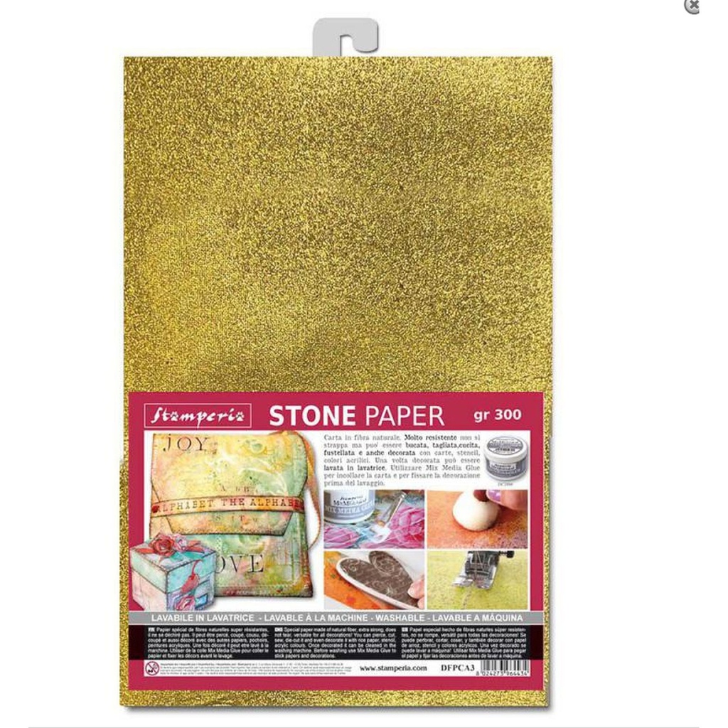 Stone Paper washable Size A4 Gold