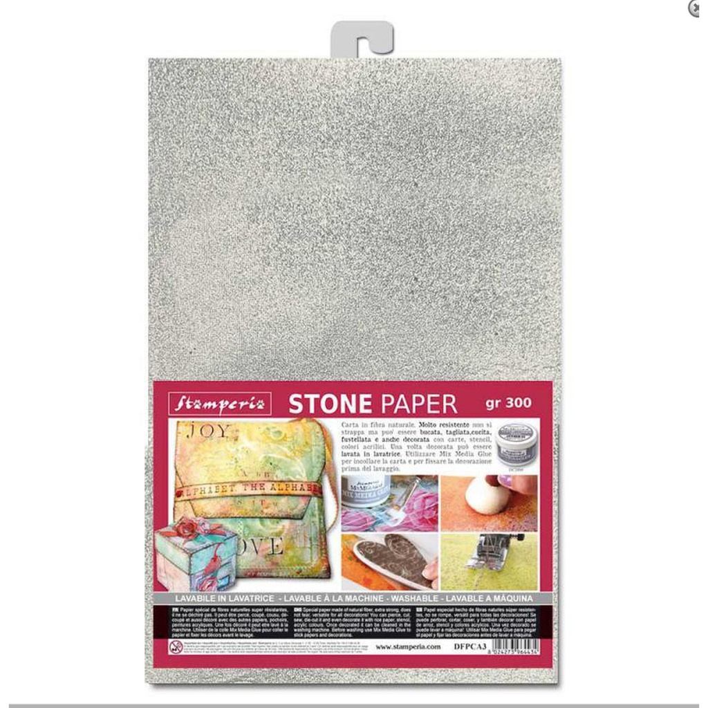 Stone Paper washable Size A4 Silver