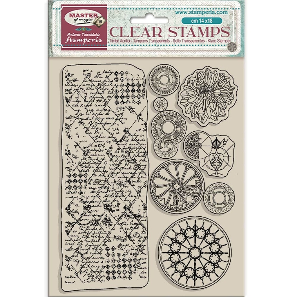 Stamperia - Master of Magic - Acrylic Stamp Border and Circles