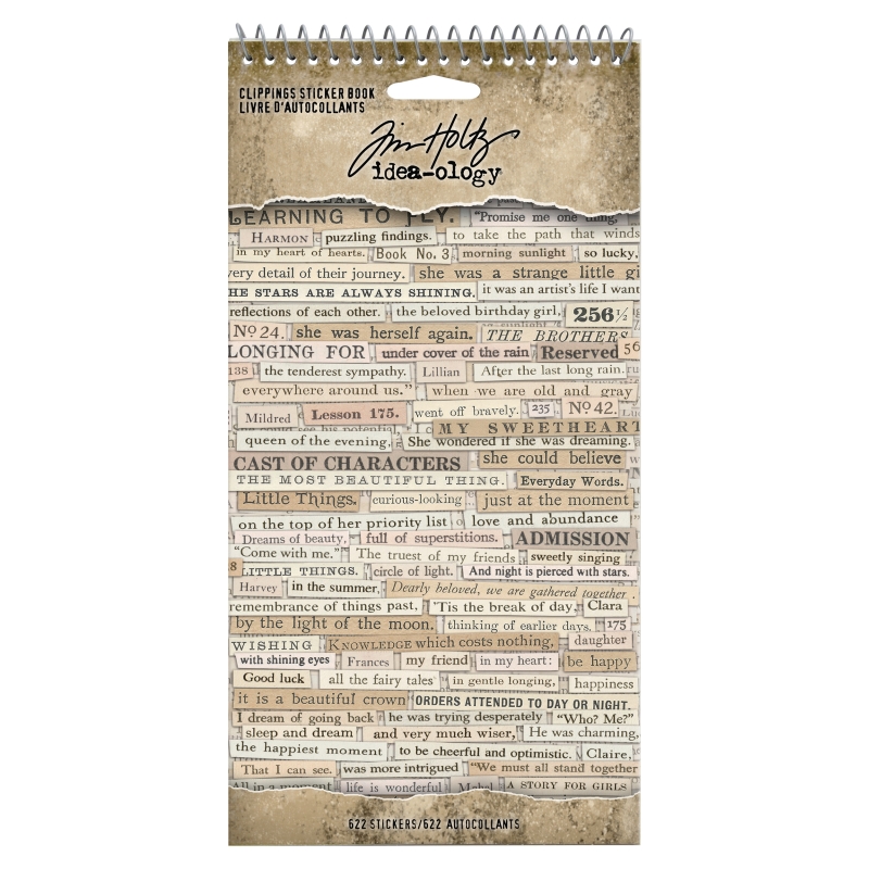 Tim Holtz Clipping Stickers Book