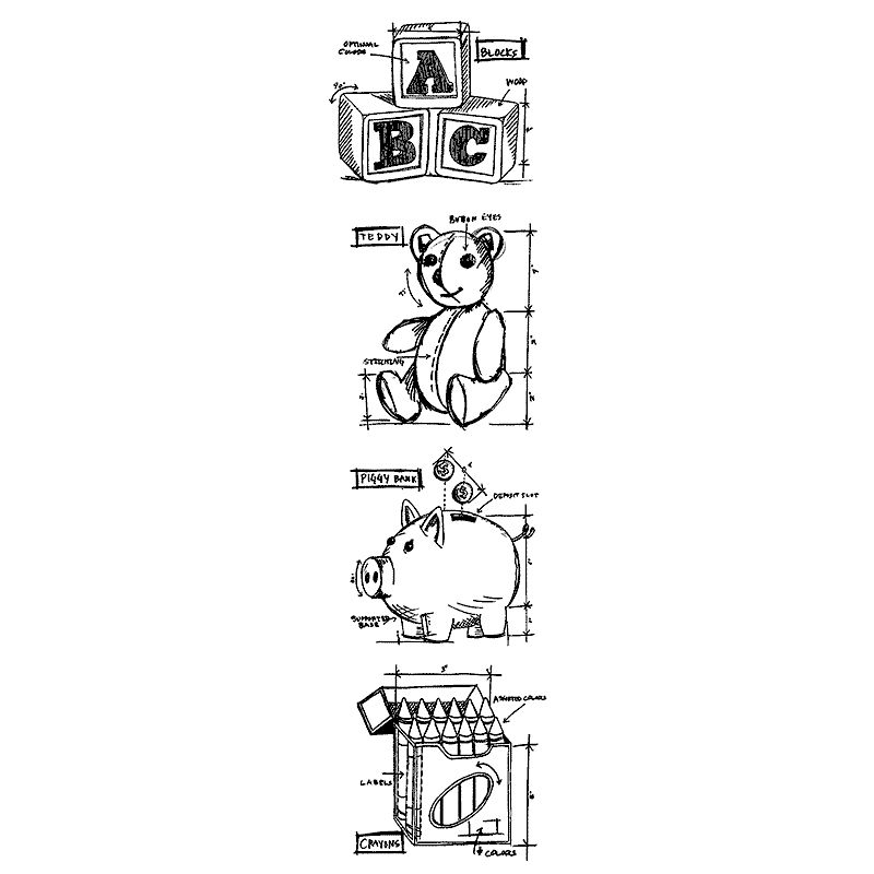 Childhood Mini Blueprint Strip