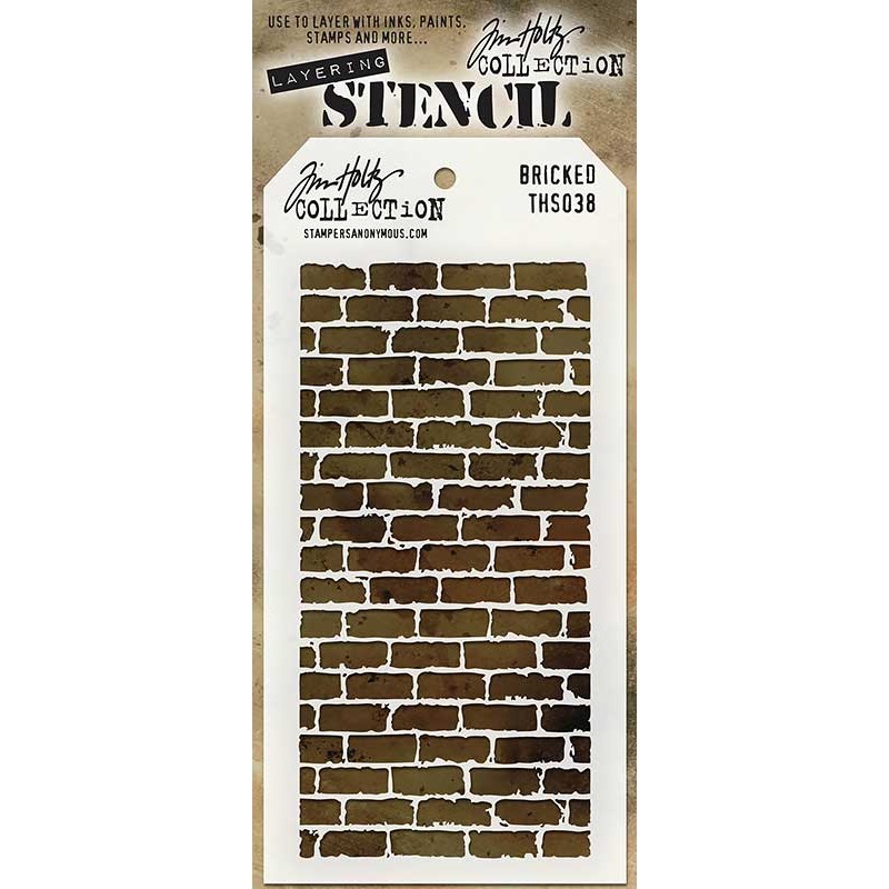 Tim Holtz Layering Stencil - Bricked