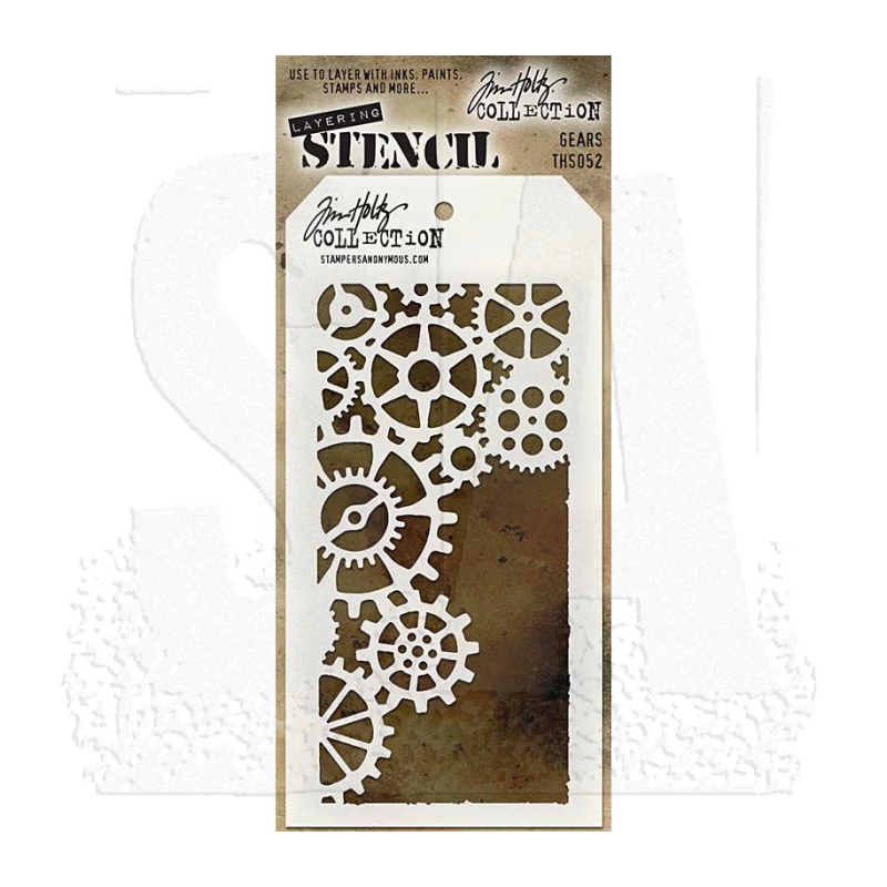 Tim Holtz Layering Stencil - Gears